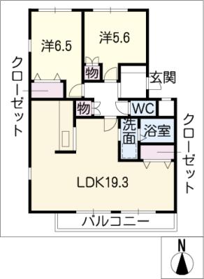 【ピースフルメゾン　Ｓ棟の間取り】