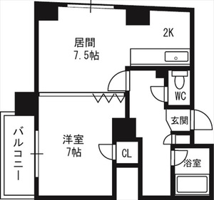 南１西１８ビルの間取り