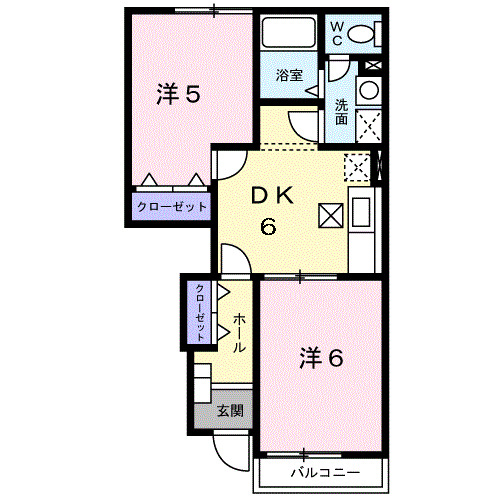 アンソレイエ　（小瀬町）の間取り