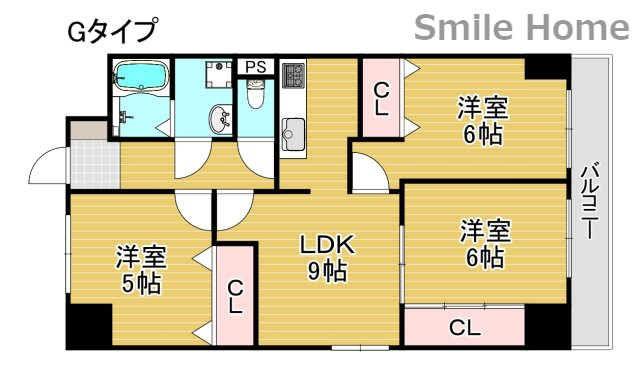 ファーロ新北島の間取り