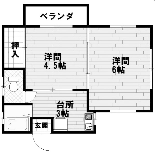 鹿児島市西田のマンションの間取り