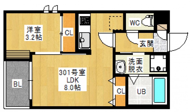 REGALEST宇品神田IIの間取り