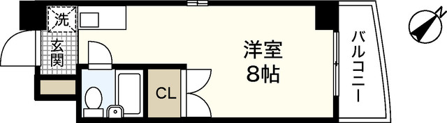 関本緑井ビルの間取り