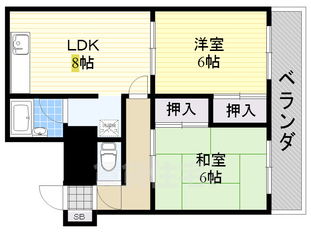 弐番館の間取り