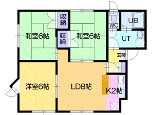 メイユール高砂四番館の間取り