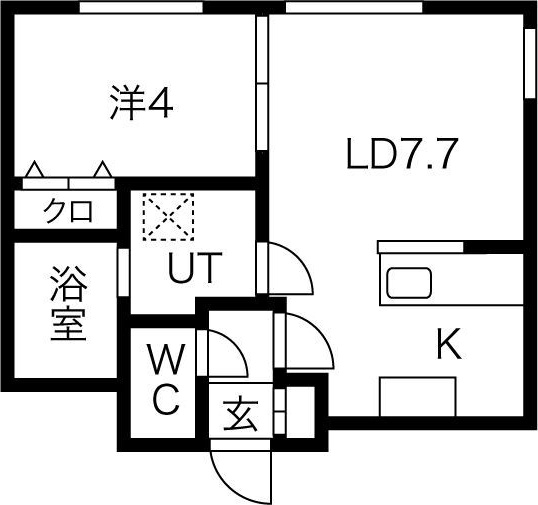 【GRANDE 札幌　北大前の間取り】