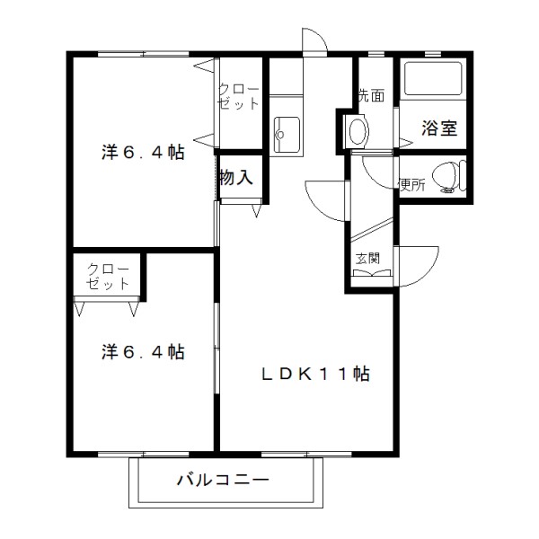 シャンド・ロッシュの間取り