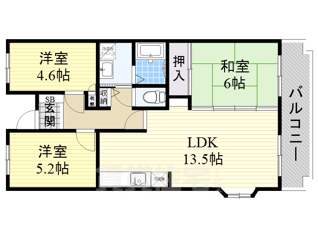 オースター5番館の間取り