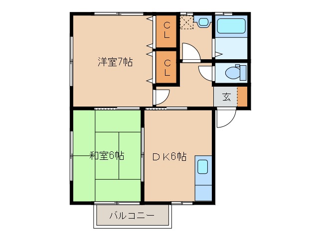 【Ｃａｒｉｎｏ　ｎａｎａｍｉの間取り】