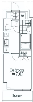 江東区亀戸のマンションの間取り