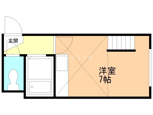 札幌市西区琴似四条のアパートの間取り