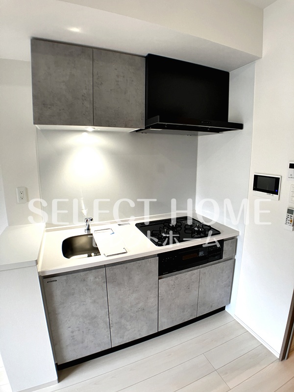 キッチン　コンパクトなキッチンで掃除もラクラク