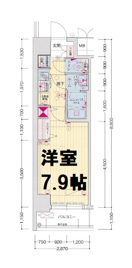 ララプレイスOSAKA DOME CITYフトゥーロの間取り