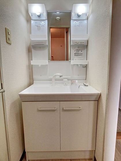 洗面設備　他号室のお写真です