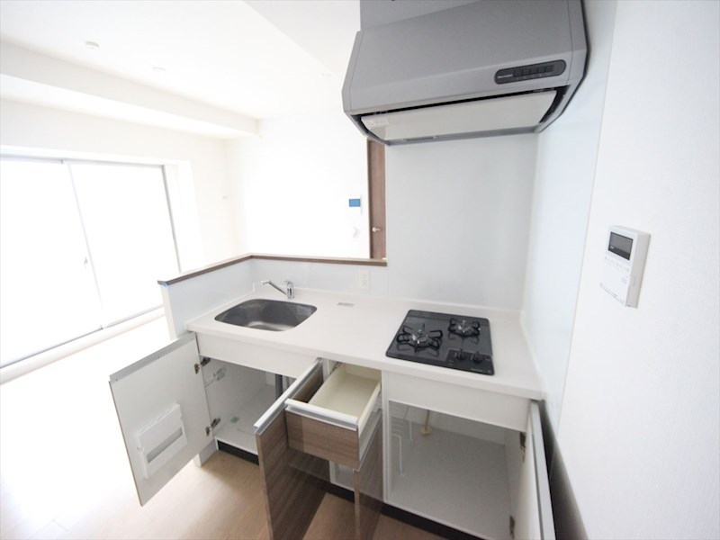 キッチン　システムキッチン（ガス2口コンロ付）カウンターキッチン