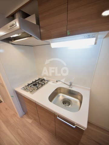 キッチン　プレサンス立売堀パークシティ　ガス2口システムキッチン（階数