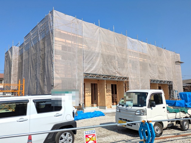 建物外観　建築中