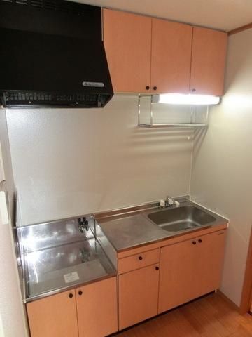 キッチン　2口ガスコンロ設置可　キッチン