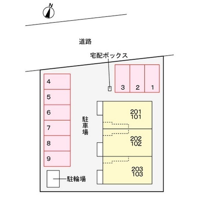 駐車場　配置図