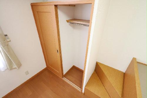 収納　大型クローゼットにより女性の方でも収納が安心！