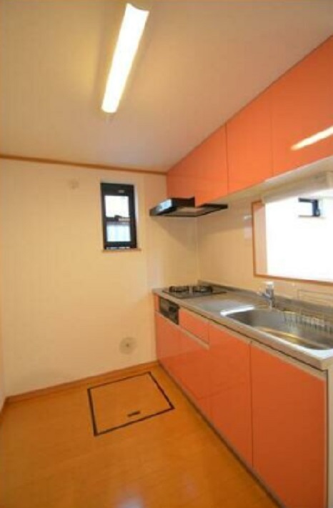 キッチン　2口ガスシステムキッチン