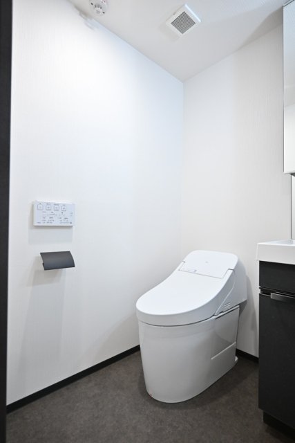 トイレ　ゆったりとした空間のトイレです