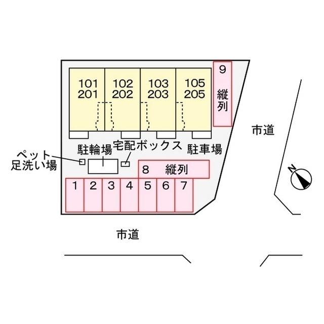 駐車場　配置図