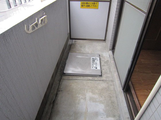 バルコニー　※別部屋の写真です