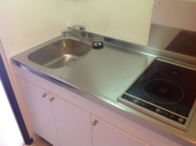 キッチン　2口コンロでお料理ラクラク