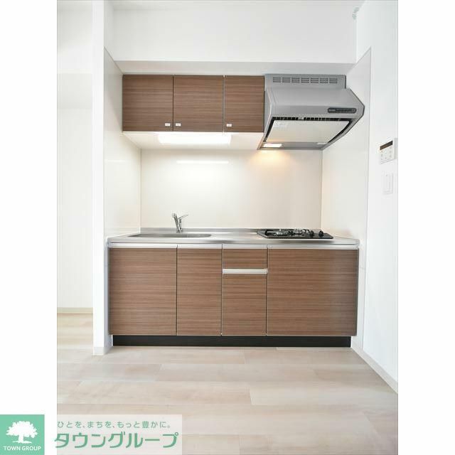 キッチン　２口ガスシステムキッチン