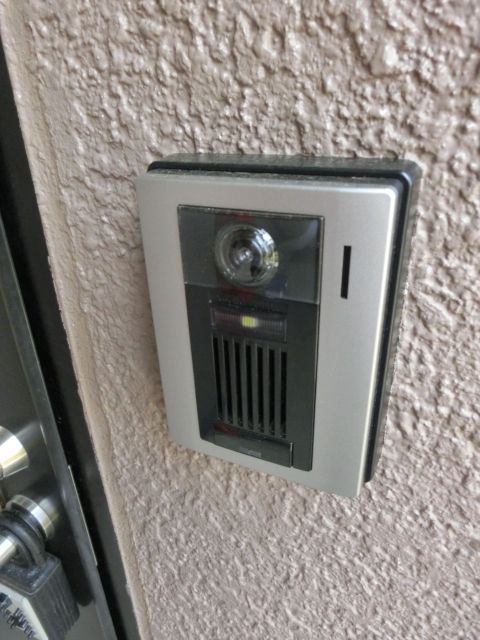 セキュリティ　防犯ＴＶモニター付きのドアホン。