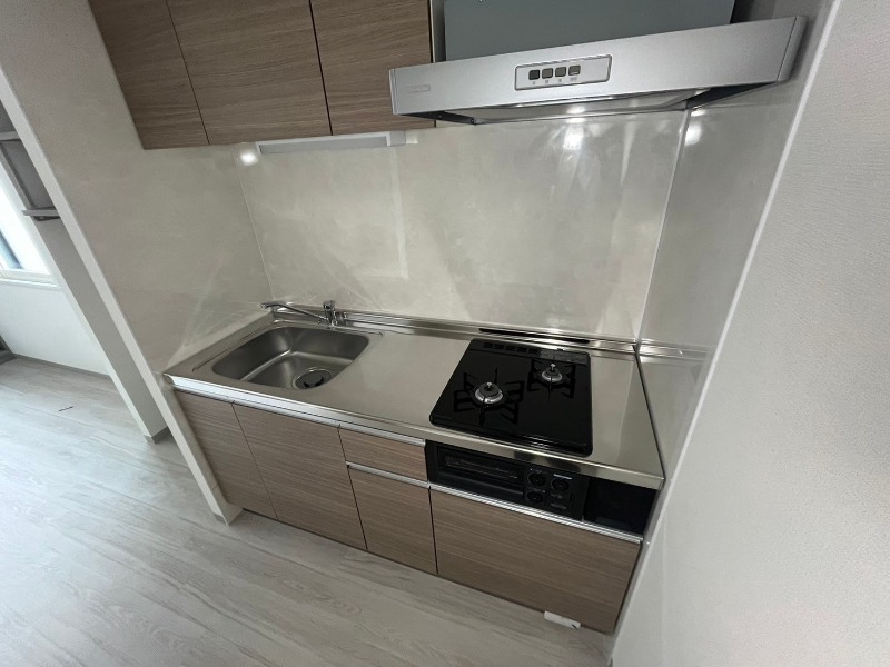 キッチン　２口システムキッチンなので、すぐお料理に使えます！