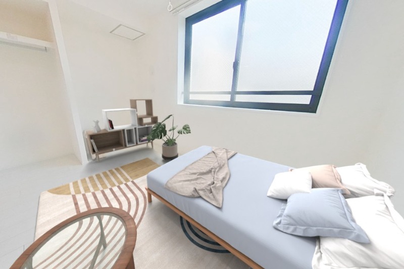 居室・リビング　ＡＩ生成画像　家具家電はイメージです。