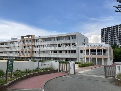 中学校　二日市中学校（中学校）まで1500m