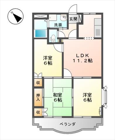 サンライズの間取り写真