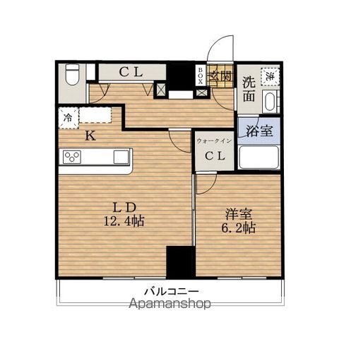 地下鉄四つ橋線 四ツ橋駅 徒歩2分 14階建 築13年の間取り写真