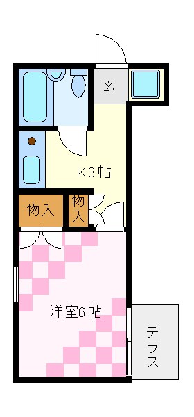 ＪＲ京浜東北線 王子駅 徒歩13分 2階建 築34年の間取り写真