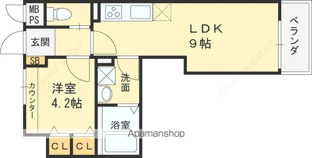 ＪＲ福知山線 塚口駅 徒歩10分 3階建 築10年の間取り写真