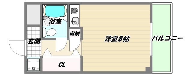 阪急宝塚線 三国駅 徒歩8分 5階建 築35年の間取り写真