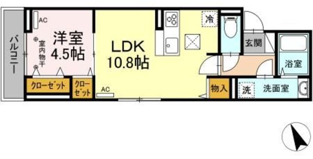 Dフラット大和田の間取り写真
