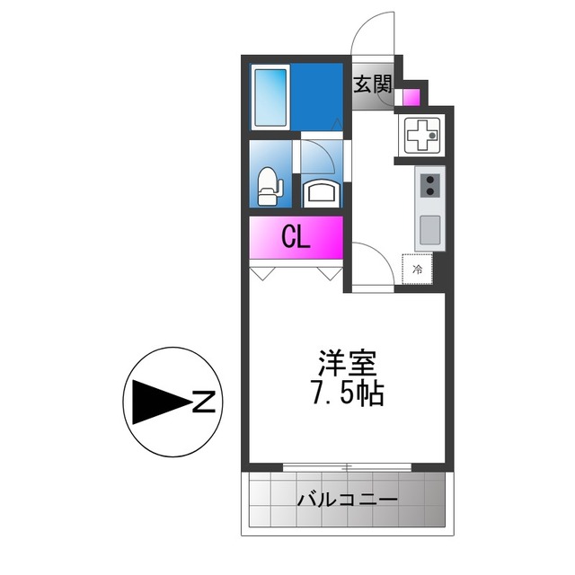 エクレール上小阪の間取り写真