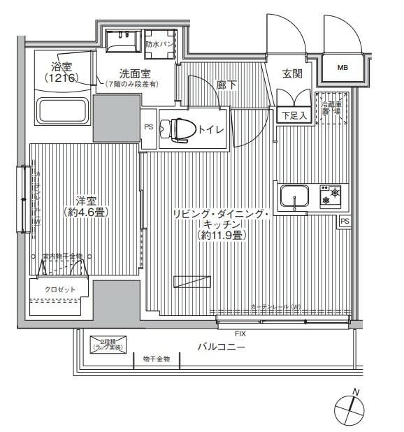 グランフォークス神田イーストタワーの間取り写真