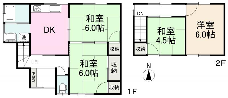 retro plus 木太町の間取り写真