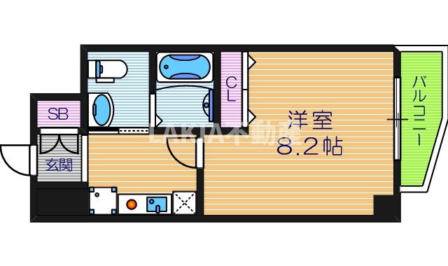CASSIA天王寺東の間取り写真