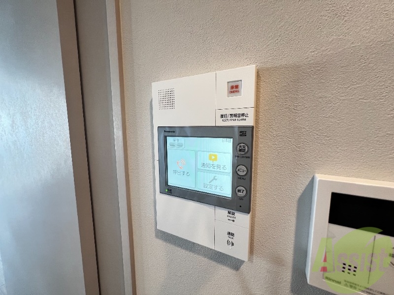 セキュリティ　モニター付きのインターフォンです