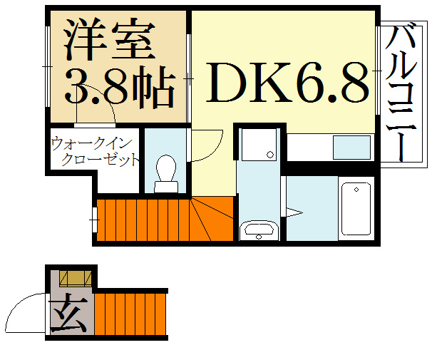 casa nobleの間取り写真