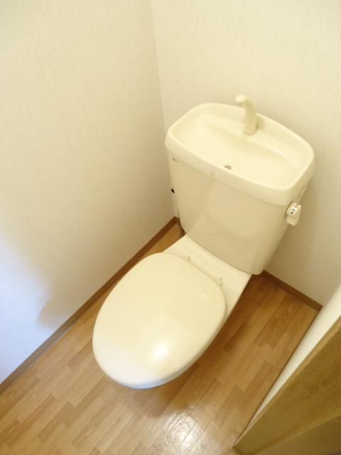 近江鉄道本線 鳥居本駅 徒歩9分 2階建 築28年のトイレ写真