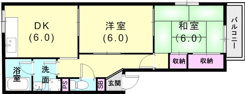 モントレ南五葉の間取り写真