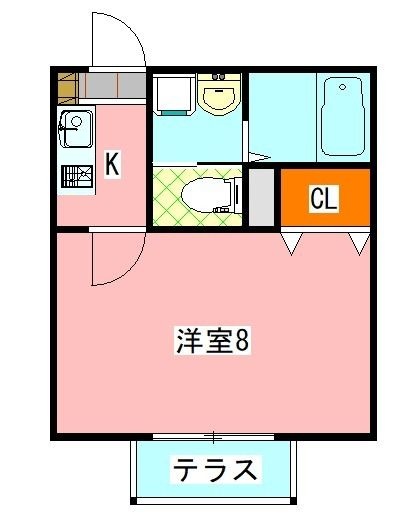 ＪＲ京葉線 蘇我駅 徒歩15分 2階建 築14年の間取り写真