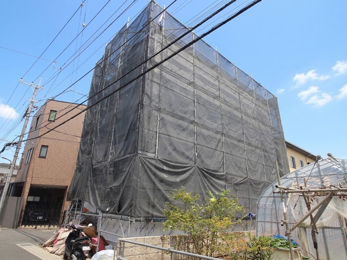 建物外観　建築中